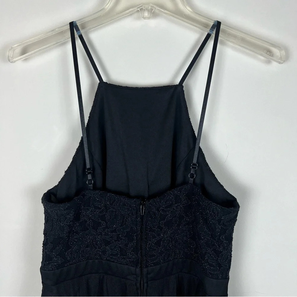 Vintage Y2K City Triangles Sheer Mesh Whimsigoth Edgy Black Dress Goth Witchy 6 - Picture 9 of 15
